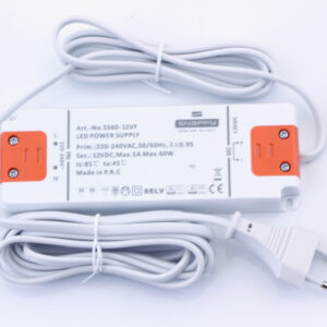 LED drivare 60W SS60-12VF 150cm DC