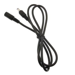 Förlängningskabel 50 cm Svart